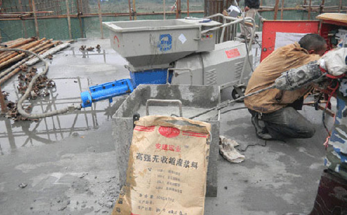 GS灌漿泵用于“高強無(wú)收縮灌漿料”灌注
